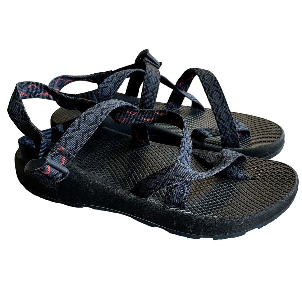 Chaco Z1 Sandal Single Strap Strappy Hiking Outdoor Sandals Gray Black Men's 10